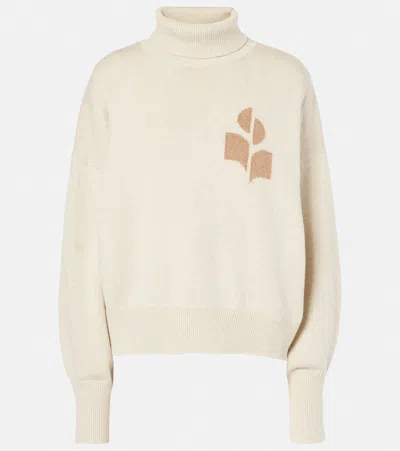 Isabel Marant Étoile Nash Cotton And Wool Turtleneck Sweater In Grey
