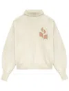 Isabel Marant Étoile Nash Cotton And Wool Turtleneck Sweater In Nude