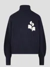 Isabel Marant Étoile Contrast Jacquard Logo Cotton-wool Blend Sweater