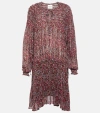 MARANT ETOILE NOANNE PAISLEY GEORGETTE MINIDRESS