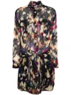 Isabel Marant Étoile Marant Étoile Woman Maxi Dress Black Size 6 Cotton In Multi