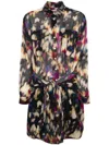 Isabel Marant Étoile Marant Étoile Woman Maxi Dress Black Size 6 Cotton In Oebk Ochre/black