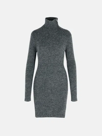 Isabel Marant Étoile 'ohara' Dark Grey Baby Alpaca Blend Dress