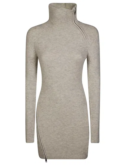 Marant Etoile Ohara Knitted Dress In Neutral