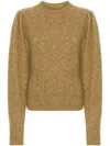 Isabel Marant Étoile Onnie Brushed-effect Jumper In Yellow