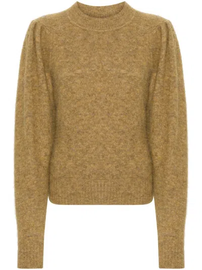 Isabel Marant Étoile Onnie Brushed-effect Jumper In Yellow