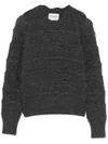 Isabel Marant Étoile Alpaca Blebd Sweater With Embroideries In Grey