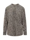 Isabel Marant Étoile Pattern-printed Long-sleeved Top In Beige