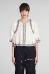 MARANT ETOILE PERKINS SHIRT IN BEIGE COTTON