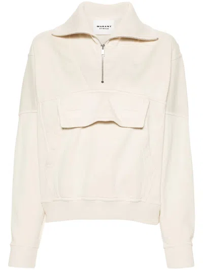 Marant Etoile Phenix Cotton Sweatshirt In Nude