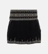 Isabel Marant Étoile Picadilia Cotton Mini Skirt In Black