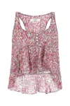 Isabel Marant Étoile Isabel Marant Etoile Woman Printed Crepe Slimea Top In 40ry