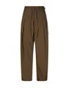 Isabel Marant Étoile Drawstring Casual Pants In Khaki