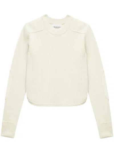 Isabel Marant Étoile Ribbed-knit Jumper In 中性色
