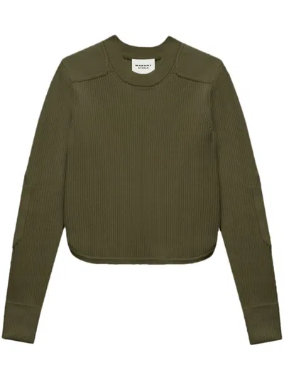 Isabel Marant Étoile Ribbed-knit Jumper In 绿色