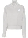 Isabel Marant Étoile Isabel Marant Etoile Ross Half Zip Sweatshirt In Gray