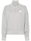 Isabel Marant Étoile Isabel Marant Etoile Ross Half Zip Sweatshirt In Gray
