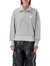 Isabel Marant Étoile Isabel Marant Etoile Ross Half Zip Sweatshirt In Gray