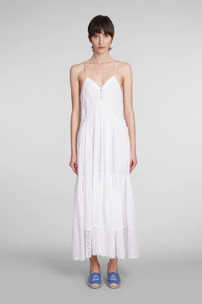 Marant Etoile Sabba Dress In White Cotton