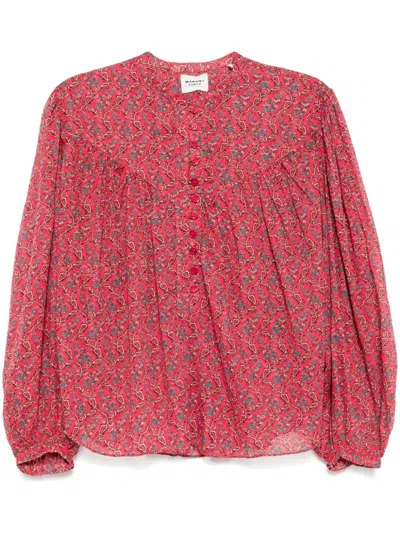 Isabel Marant Étoile Multicolor Cotton Blouse In Crbr