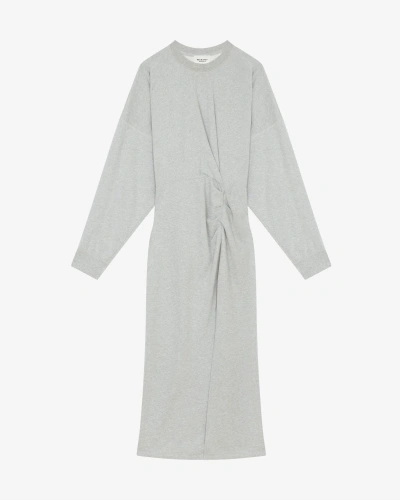 Marant Etoile Salomon Long Dress In Grey