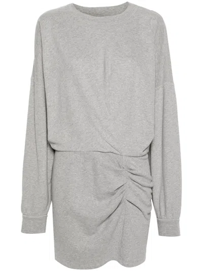 Isabel Marant Étoile Samuela Cotton Dress In Grey