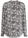 Isabel Marant Étoile Isabel Marant Etoile Catchell Shirt In Nero/bianco