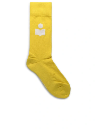Marant Etoile Siloki Yellow Cotton Blend Socks