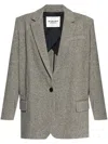 Isabel Marant Étoile Isabel Marant Etoile Embroidered Wool Blend Cikaito Blazer In Black