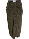 Isabel Marant Étoile Spot-print Midi Skirt In 绿色