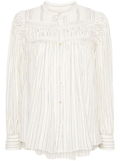 Marant Etoile Striped Shirt In Neutrals