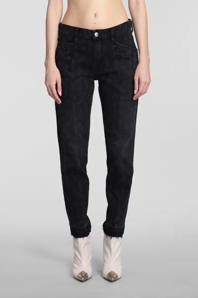 Marant Etoile Sulanoa Jeans In Black Denim