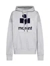 Isabel Marant Étoile Mansel Logo Cotton-blend Hoodie In Grey/midnight