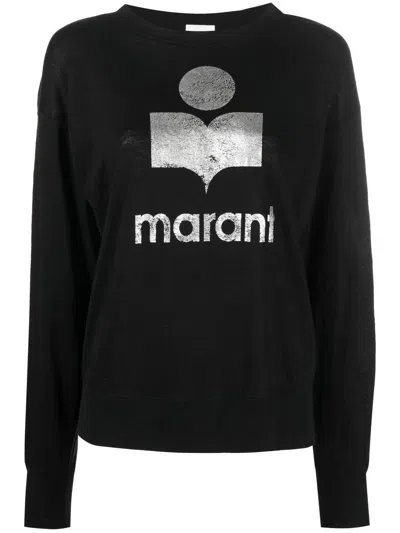 Marant Etoile Sweatshirt With Print In Black