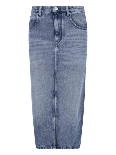 Isabel Marant Étoile Tilauria Denim Skirt In Light_blue