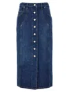 Isabel Marant Étoile Marant Etoile Vandy Denim Cotton Skirt