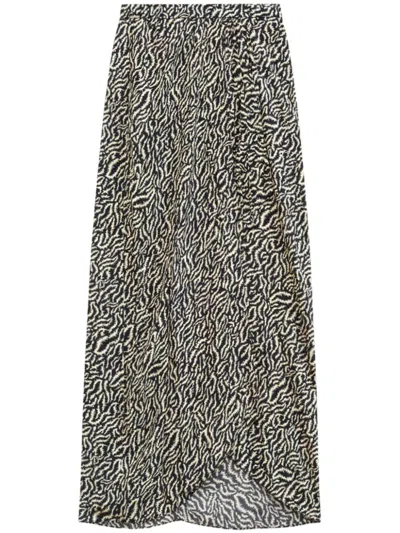 Isabel Marant Étoile Vanille Wrap Skirt In Beige