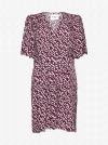 Isabel Marant Étoile Vedolia Abstract-print Minidress In Raspberry