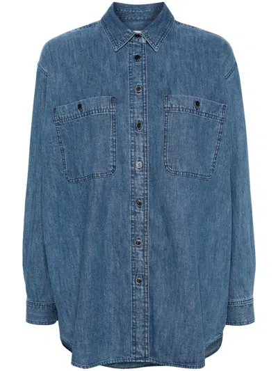 Isabel Marant Étoile Verane Button-up Denim Shirt In Clear Blue