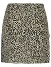 Isabel Marant Étoile Isabel Marant Etoile 'violaine' Two-tone Viscose Miniskirt Woman In Beige