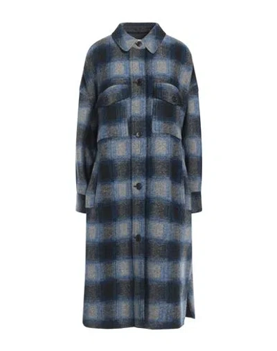 Marant Etoile Marant Étoile Woman Coat Blue Size 1 Polyester, Virgin Wool, Acrylic
