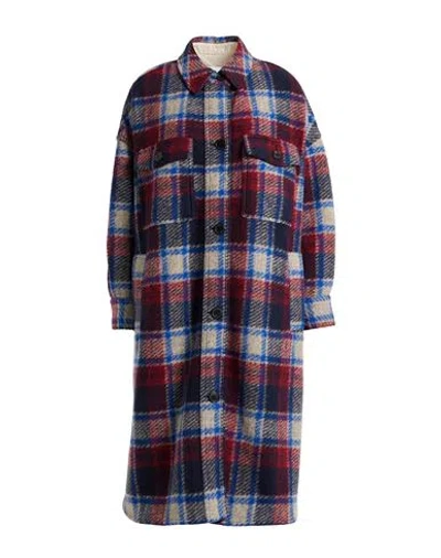 Isabel Marant Étoile Marant Étoile Woman Coat Navy Blue Size 0 Polyester, Virgin Wool, Acrylic In Navy Blue