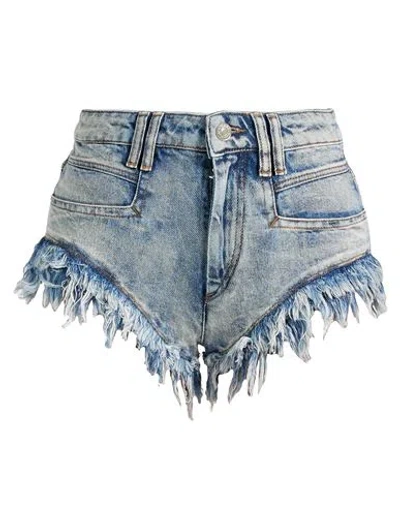 Isabel Marant Étoile Marant Étoile Woman Denim Shorts Blue Size 6 Cotton