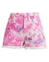 Isabel Marant Étoile Marant Étoile Woman Denim Shorts Fuchsia Size 10 Cotton In Pink