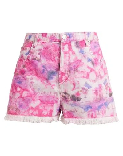 Isabel Marant Étoile Marant Étoile Woman Denim Shorts Fuchsia Size 10 Cotton In Pink