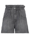 Isabel Marant Étoile Marant Étoile Woman Denim Shorts Lead Size 2 Tencel In Grey