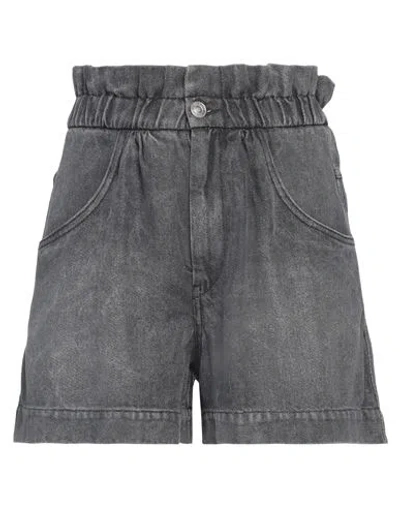 Marant Etoile Marant Étoile Woman Denim Shorts Lead Size 2 Tencel In Grey