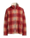 Isabel Marant Étoile Marant Étoile Woman Jacket Red Size 4 Polyester, Virgin Wool, Acrylic, Wool, Alpaca Wool