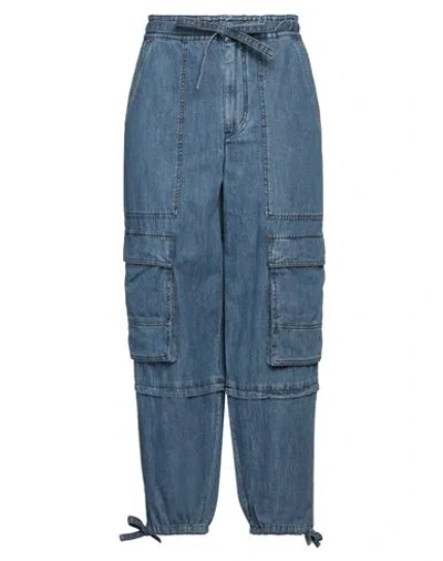 ISABEL MARANT ÉTOILE MARANT ÉTOILE WOMAN JEANS BLUE SIZE 6 COTTON