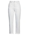Isabel Marant Étoile Marant Étoile Woman Jeans Off White Size 10 Cotton In Off White